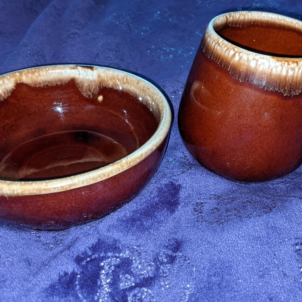 Vintage pottery by McCoy. Bowl and mug